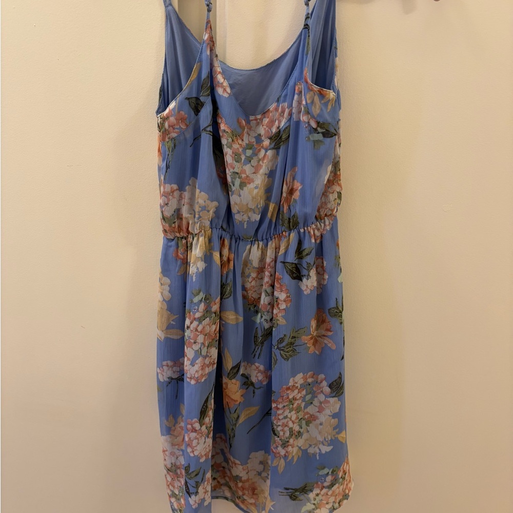 Abercrombie & Fitch Periwinkle Blue Floral Midi Dress